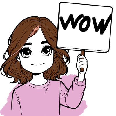 realistic girl holding up a sign