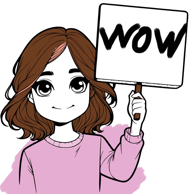 realistic girl holding up a sign