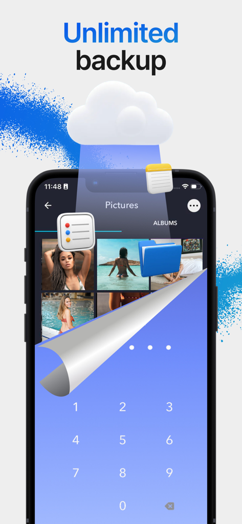 Calculator Vault Private Photo - Private photo gallery with cloud backup and secure PIN entry screen