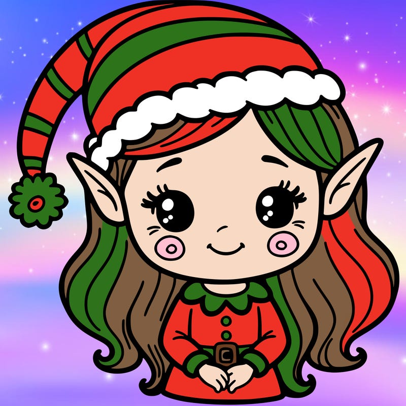 christmas elf girl