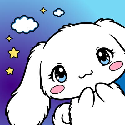 anime cinnamoroll cute fluffy