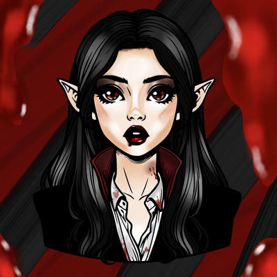 realistic vampire girl