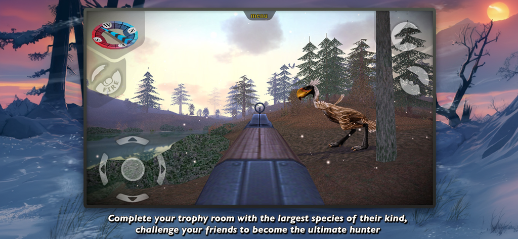Carnivores: Ice Age - First person tactical hunting gameplay in Carnivores Ice Age featuring a prehistoric bird