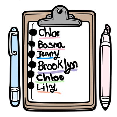 blank clip board with pen