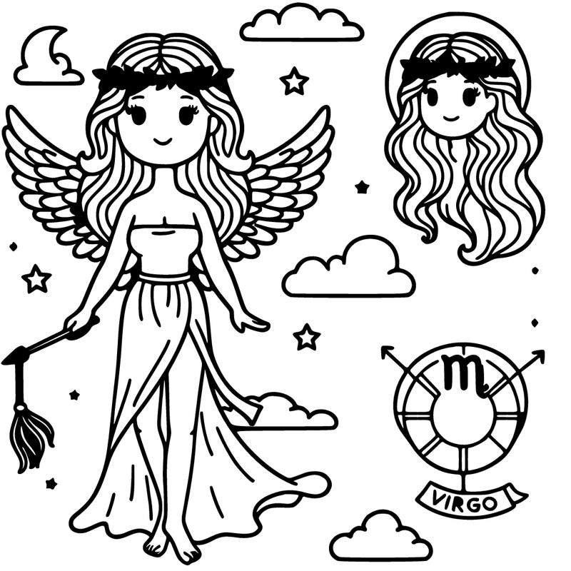 virgo with wing woman