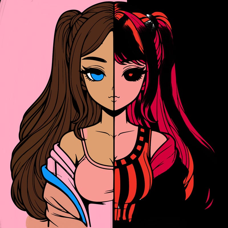 realistic girl split