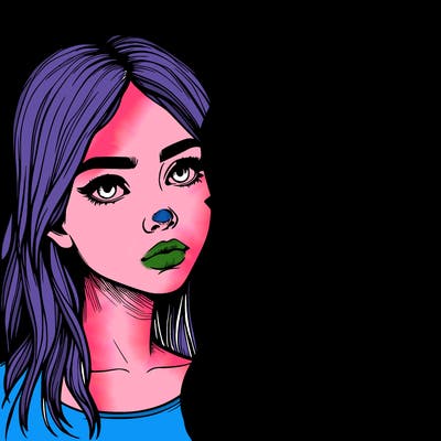 realistic girl split