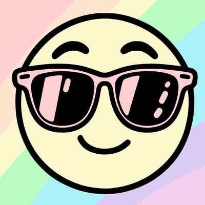 emoji with sunglasses