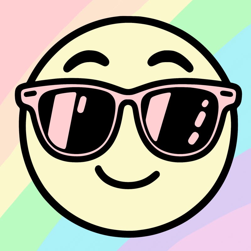 emoji with sunglasses