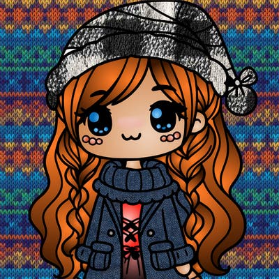 cute christmas teen girl