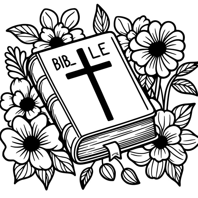 bible and flowers