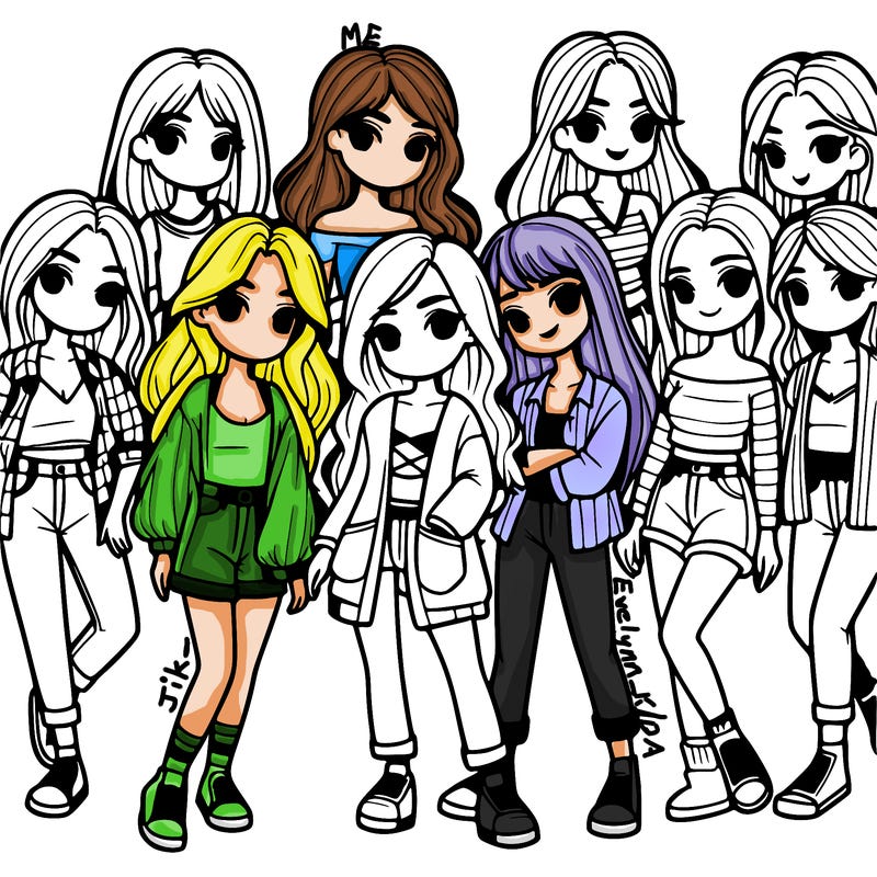 group of girls