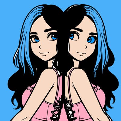 a realistic girl split