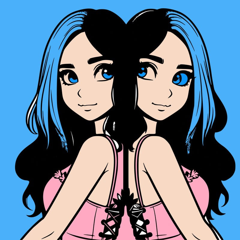 a realistic girl split