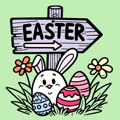 easter sign easy