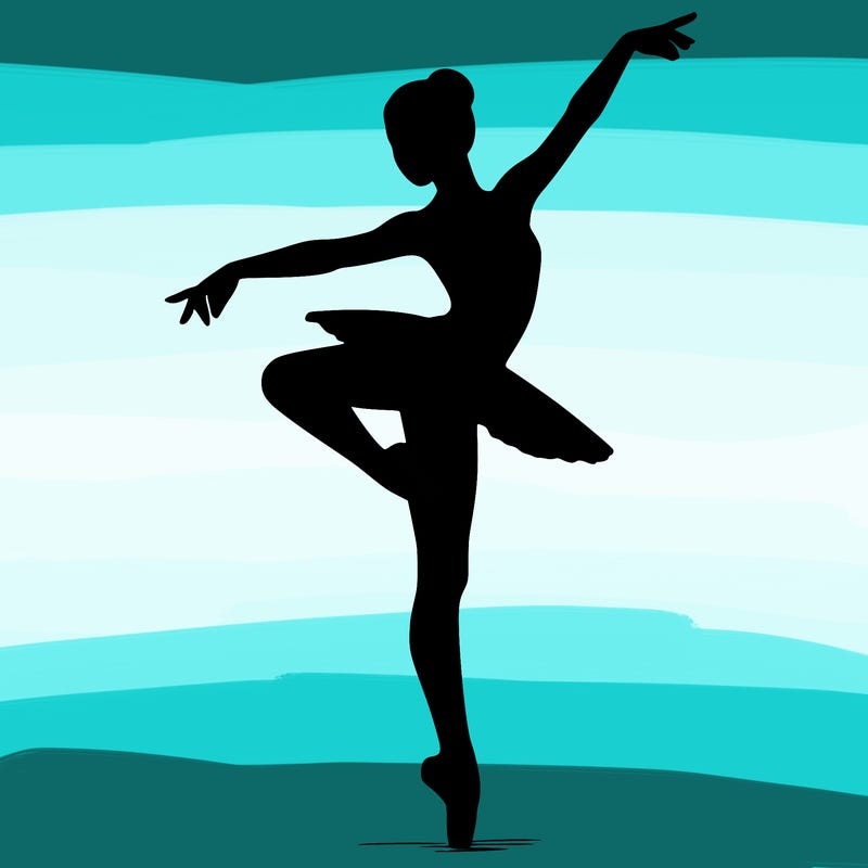 realistic person doing ballet