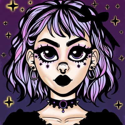 goth aesthetic girl