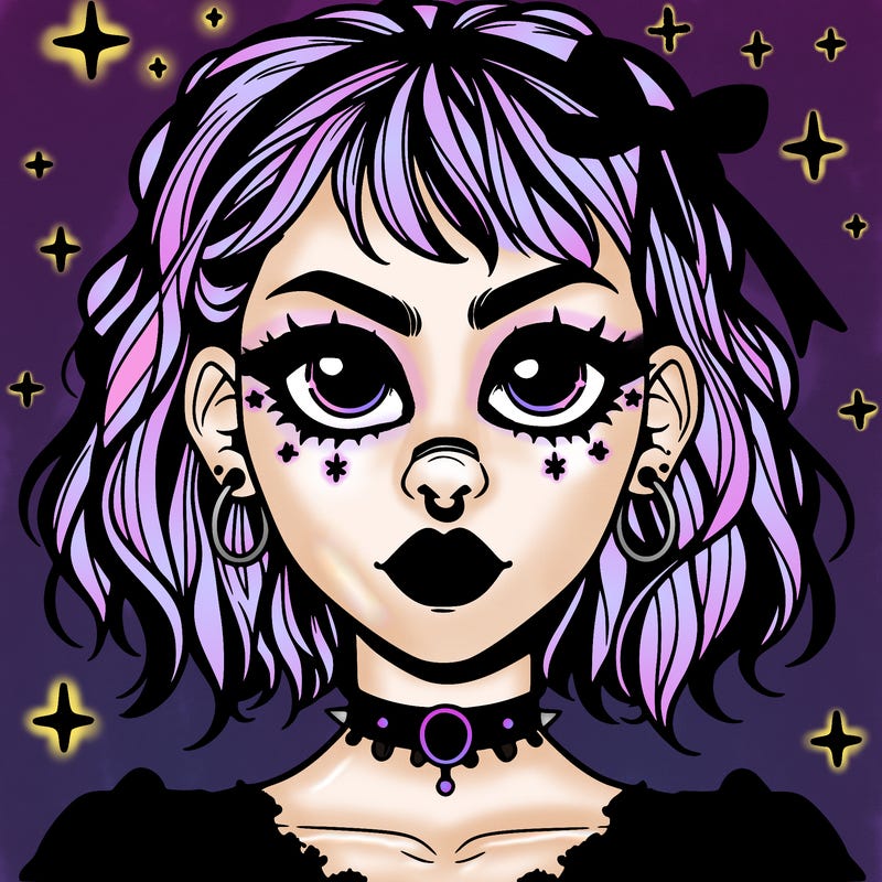 goth aesthetic girl