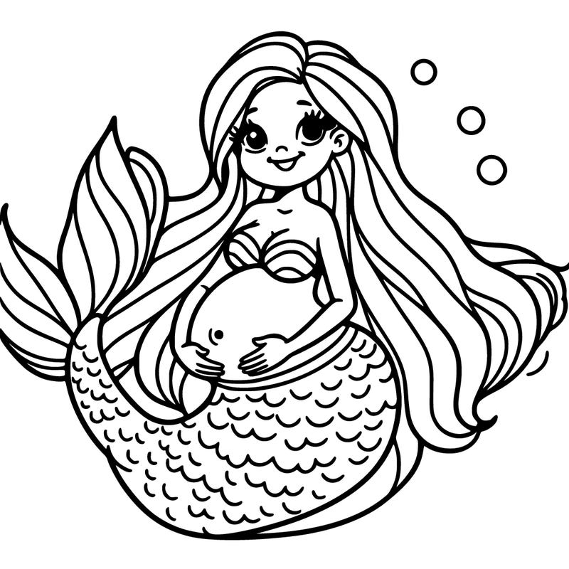 pregnant mermaid