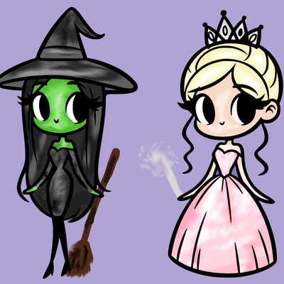 elphaba and glinda
