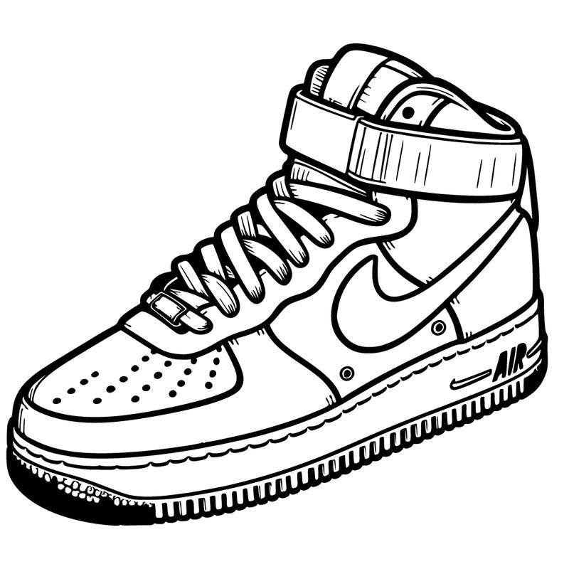 nike mid top air force one sneaker