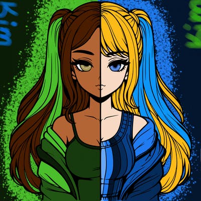 realistic girl split