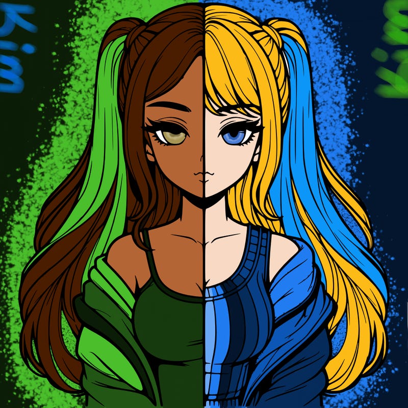 realistic girl split