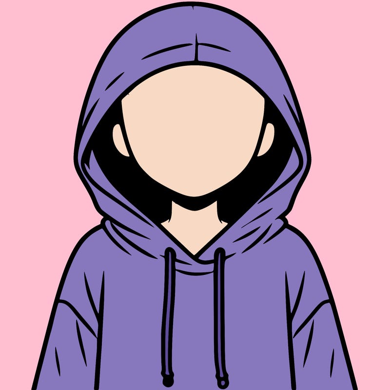 faceless girl in hoodie