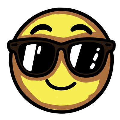 emoji with sunglasses