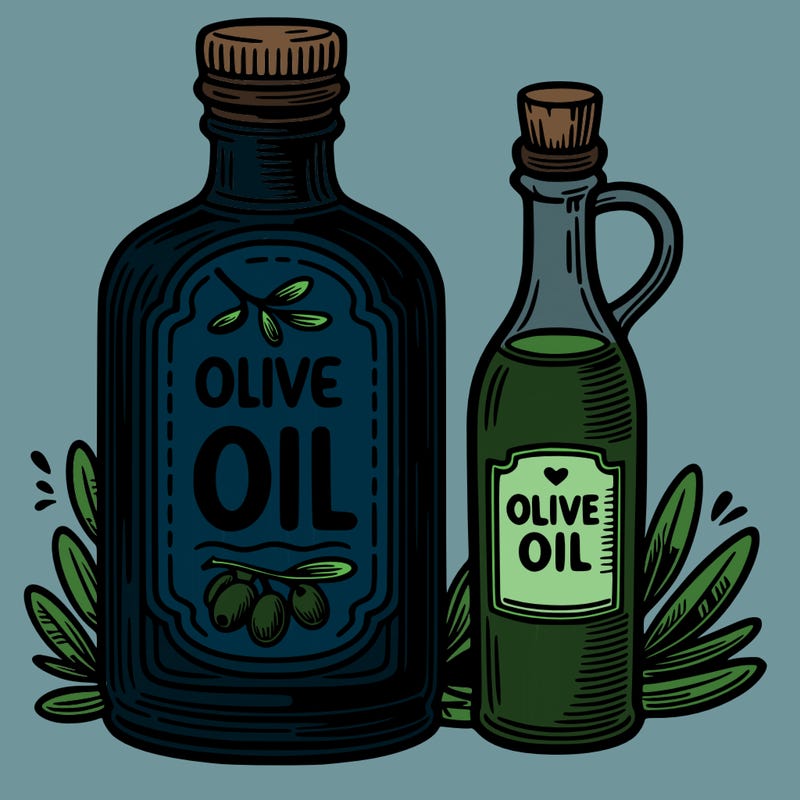olive oil label