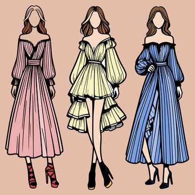 fashion models dresses