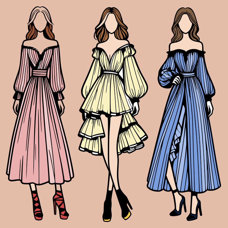 fashion models dresses