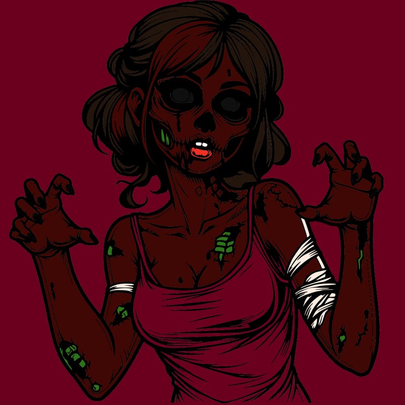 realistic zombie girl