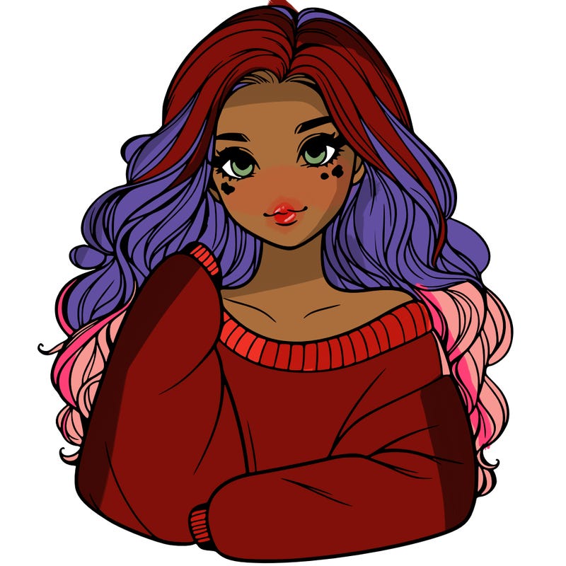 a beautiful girl in a big sweatshirt