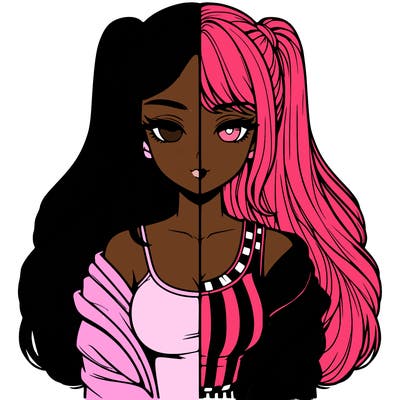 realistic girl split