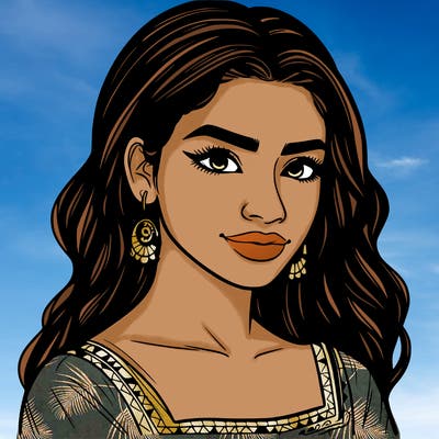 realistic detailed latina woman