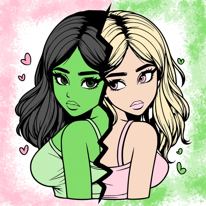 realistic girl split