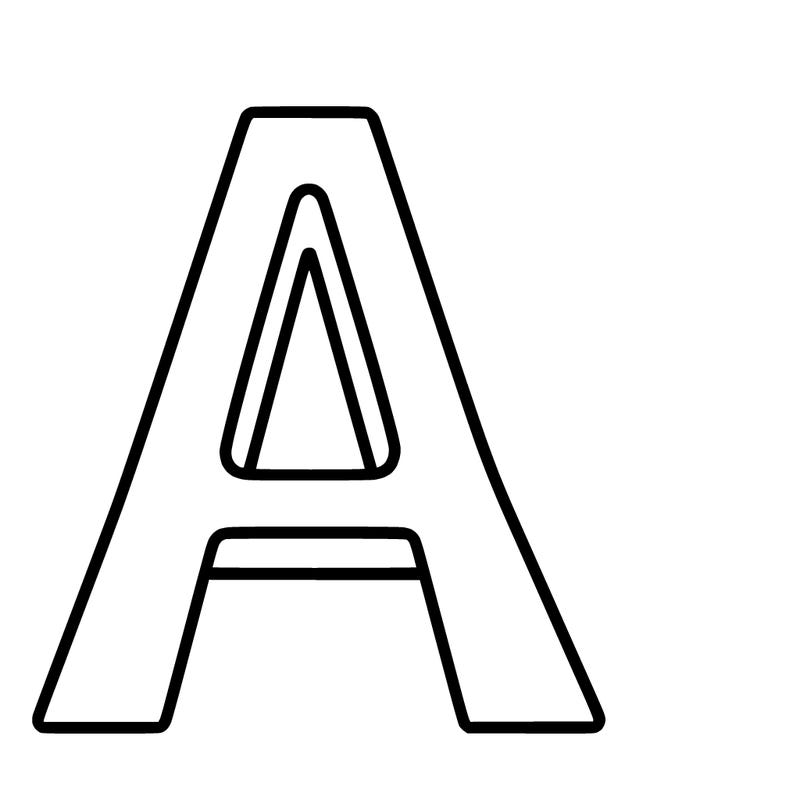 the letter "a" (capital letter)