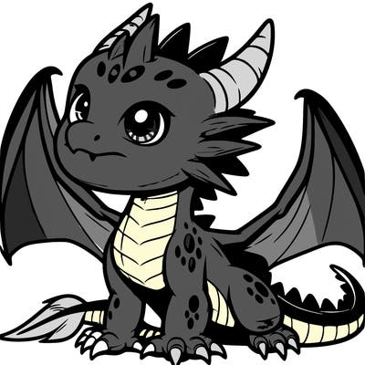 fierce baby night dragon
