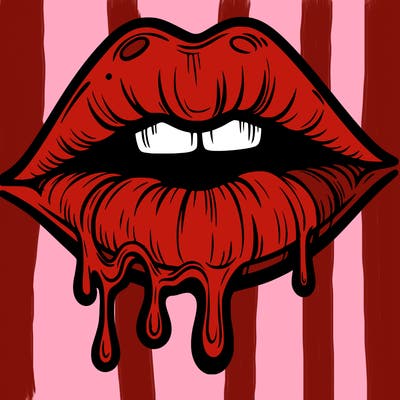 lips that look realistic and drip