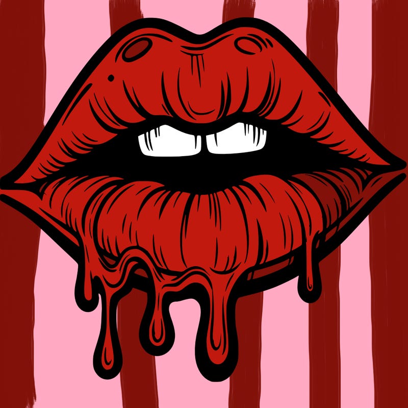 lips that look realistic and drip