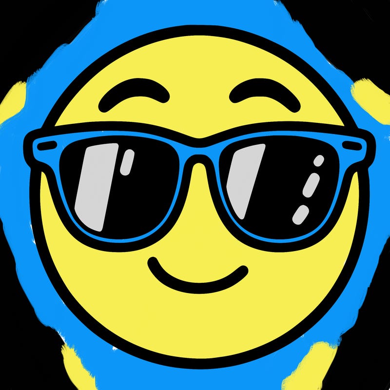 emoji with sunglasses