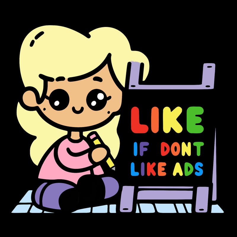 like if you don’t like adds