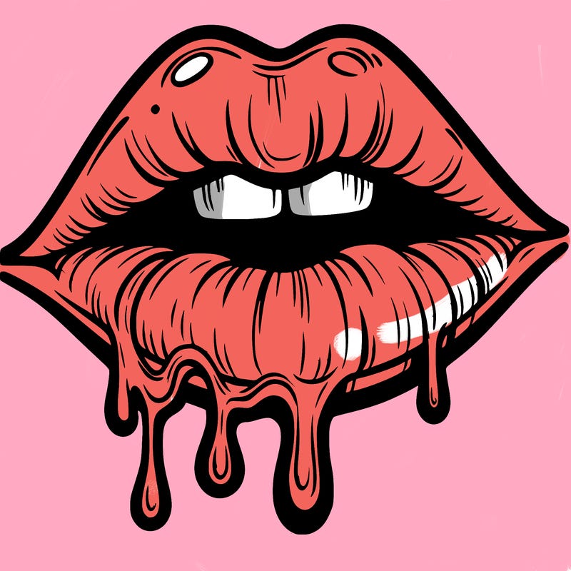 lips that look realistic and drip