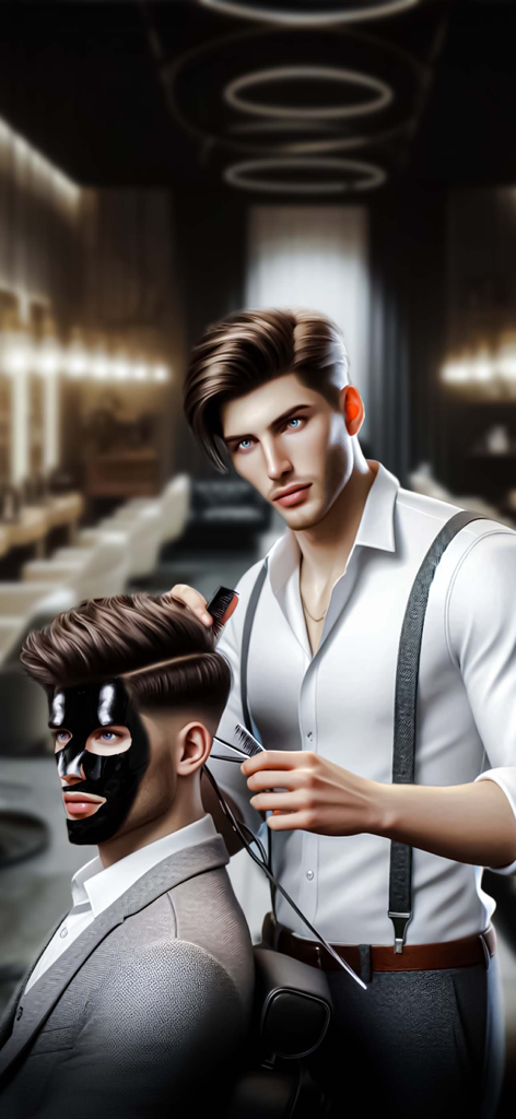 Hair Cuttery Barber Shop Games - モダンなバーバーショップのシミュレーションゲームで、クライアントの髪をスタイリングするプロのバーバー。