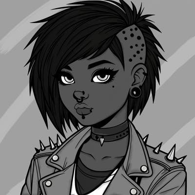 realistic punk girl