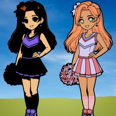 realistic girl cheerleader