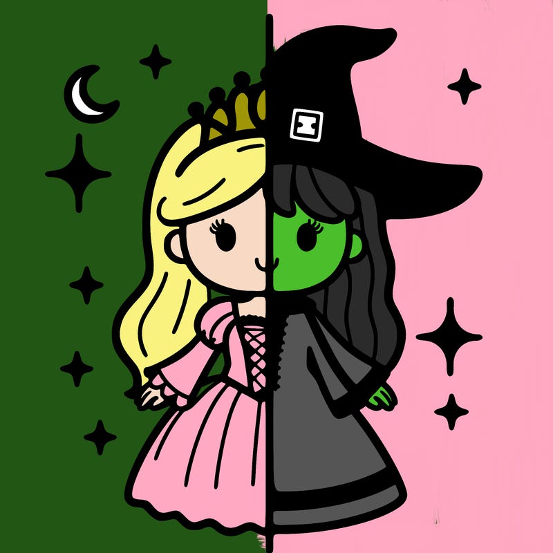 split princess and witch