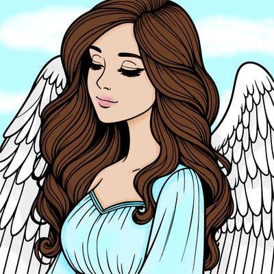 beautiful realistic angel