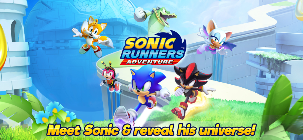 Sonic Runners Adventure - Main characters of Sonic Runners Adventure including Sonic Shadow and Tails